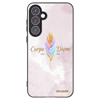Picasee husă neagră din silicon pentru Samsung Galaxy A55 5G A556B - Carpe Diem