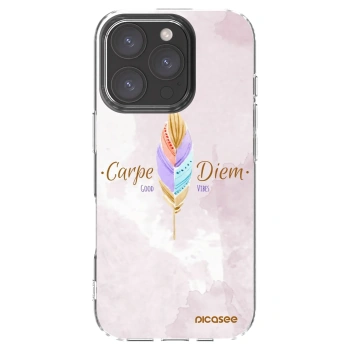 Picasee husă transparentă din silicon pentru Apple iPhone 16 Pro - Carpe Diem