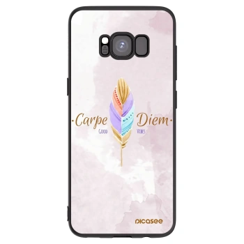 Picasee husă neagră din silicon pentru Samsung Galaxy S8 G950F - Carpe Diem