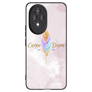 Picasee husă neagră din silicon pentru Honor 200 5G - Carpe Diem
