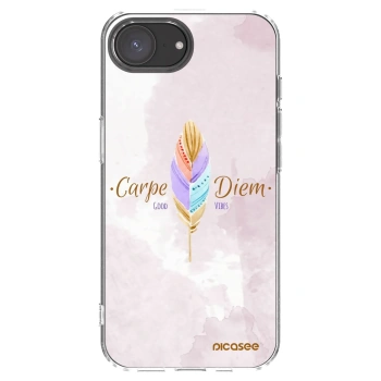 Picasee husă transparentă din silicon pentru Apple iPhone 16e - Carpe Diem