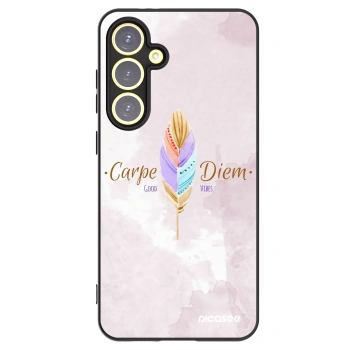 Picasee husă neagră din silicon pentru Samsung Galaxy S24 FE S721B - Carpe Diem