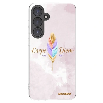 Picasee husă transparentă din silicon pentru Samsung Galaxy S24 FE S721B - Carpe Diem