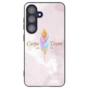 Picasee husă neagră din silicon pentru Samsung Galaxy S25 5G - Carpe Diem