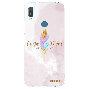 Picasee husă transparentă din silicon pentru Huawei Y7 2019 - Carpe Diem