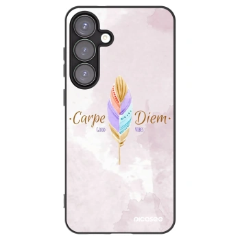 Picasee husă neagră din silicon pentru Samsung Galaxy S25+ 5G - Carpe Diem