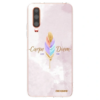 Picasee husă transparentă din silicon pentru Huawei P30 - Carpe Diem