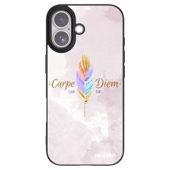 Picasee husă neagră din silicon pentru Apple iPhone 17 - Carpe Diem