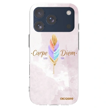 Picasee husă transparentă din silicon pentru Apple iPhone 17 Pro - Carpe Diem