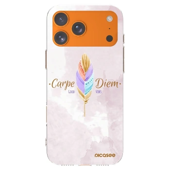 Picasee husă transparentă din silicon pentru Apple iPhone 17 Pro Max - Carpe Diem