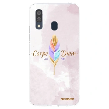 Picasee husă transparentă din silicon pentru Samsung Galaxy A40 A405F - Carpe Diem