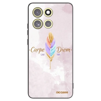 Picasee husă neagră din silicon pentru Motorola Moto G86 5G - Carpe Diem