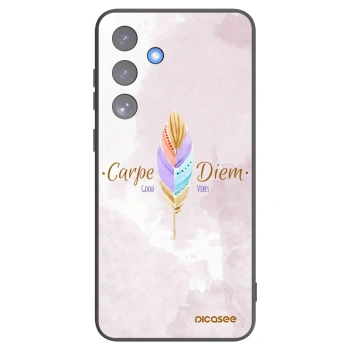 Picasee husă neagră din silicon pentru Samsung Galaxy S25 FE 5G - Carpe Diem
