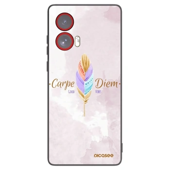Picasee husă neagră din silicon pentru Motorola Edge 50 Fusion - Carpe Diem