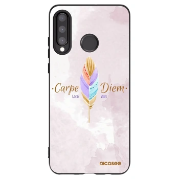 Picasee husă neagră din silicon pentru Huawei P30 Lite - Carpe Diem