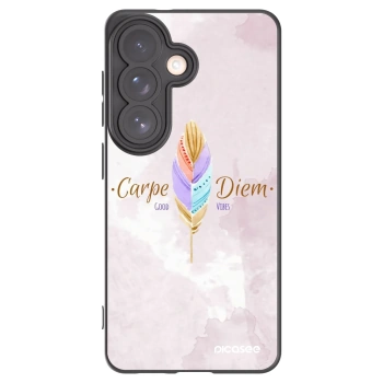 Picasee husă neagră din silicon pentru Samsung Galaxy S26 - Carpe Diem