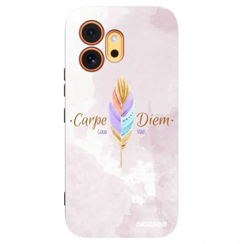 Picasee husă neagră din silicon pentru Honor 600 - Carpe Diem