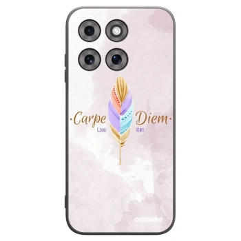 Picasee husă neagră din silicon pentru Motorola Moto G77 - Carpe Diem