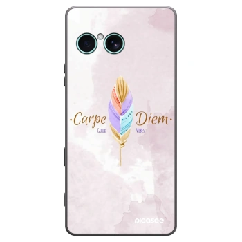 Picasee husă neagră din silicon pentru Sony Xperia 10 VII - Carpe Diem