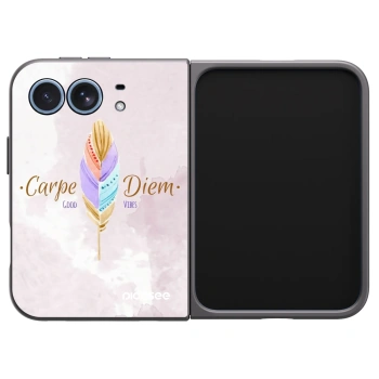 Picasee husă neagră din silicon pentru Apple iPhone Duo - Carpe Diem