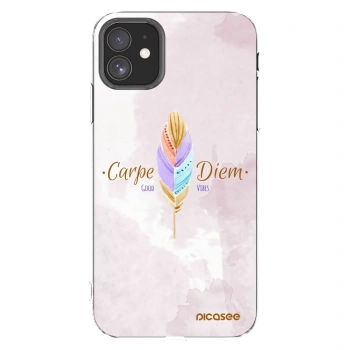 Picasee husă transparentă din silicon pentru Apple iPhone 11 - Carpe Diem