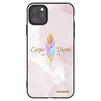 Picasee husă neagră din silicon pentru Apple iPhone 11 Pro Max - Carpe Diem