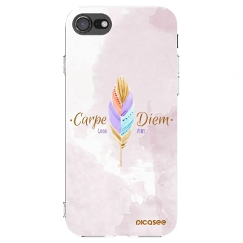 Picasee husă transparentă din silicon pentru Apple iPhone 8 - Carpe Diem