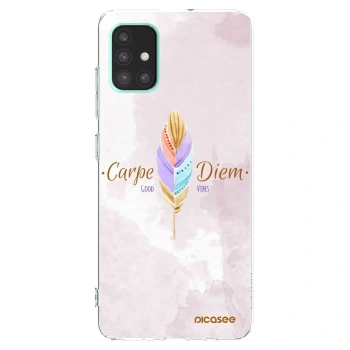 Picasee husă transparentă din silicon pentru Samsung Galaxy A51 A515F - Carpe Diem