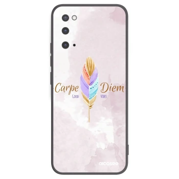 Picasee husă neagră din silicon pentru Samsung Galaxy S20 G980F - Carpe Diem