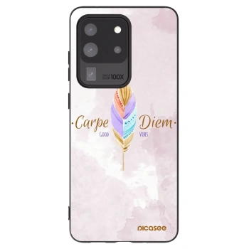 Picasee husă neagră din silicon pentru Samsung Galaxy S20 Ultra 5G G988F - Carpe Diem