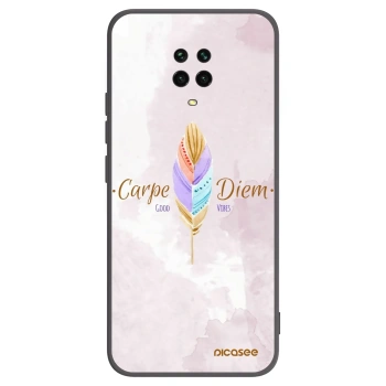 Picasee husă neagră din silicon pentru Xiaomi Redmi Note 9 Pro - Carpe Diem