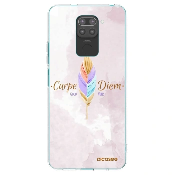 Picasee husă neagră din silicon pentru Xiaomi Redmi Note 9 - Carpe Diem