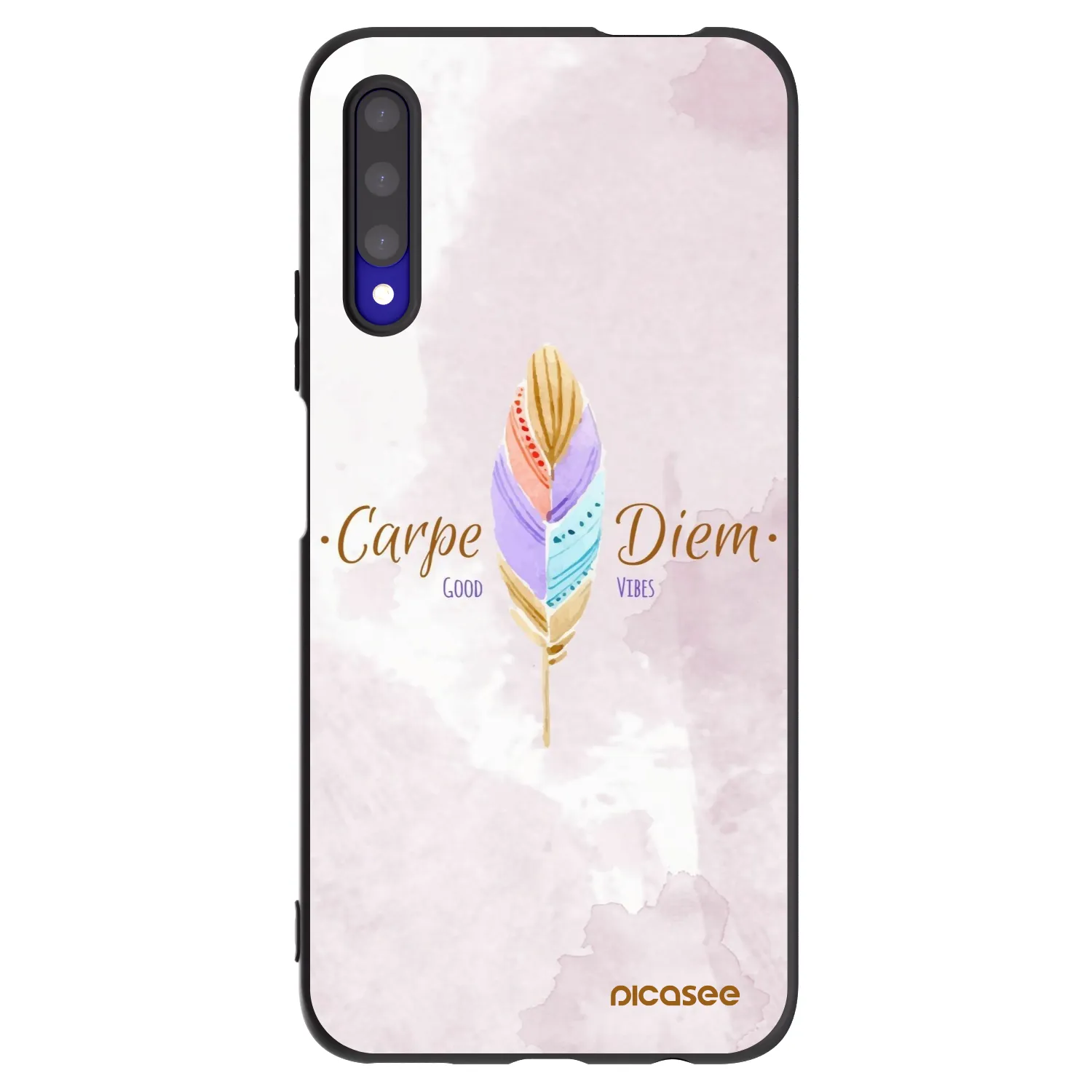 Picasee husă neagră din silicon pentru Honor 9X Pro - Carpe Diem