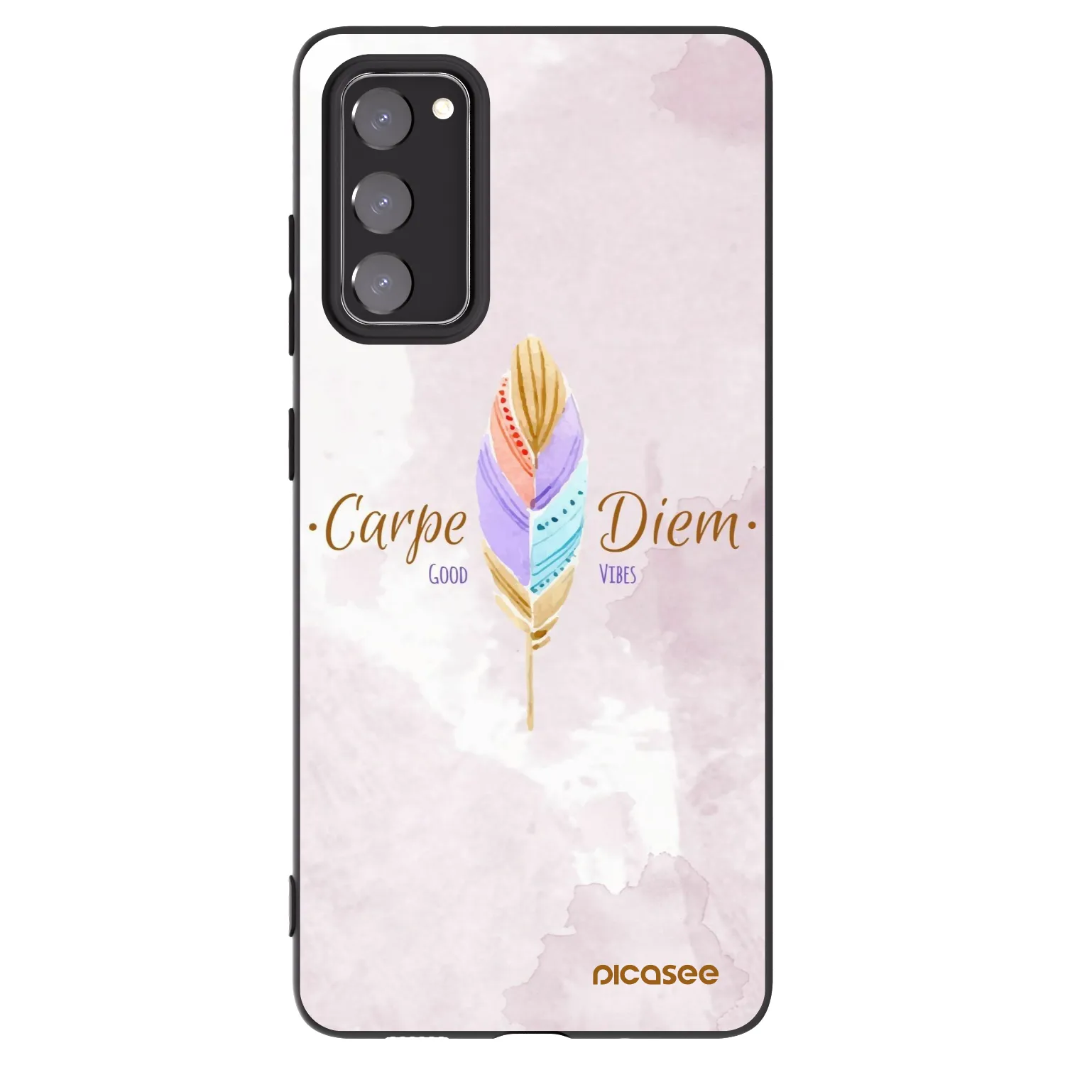 Picasee husă neagră din silicon pentru Samsung Galaxy S20 FE - Carpe Diem