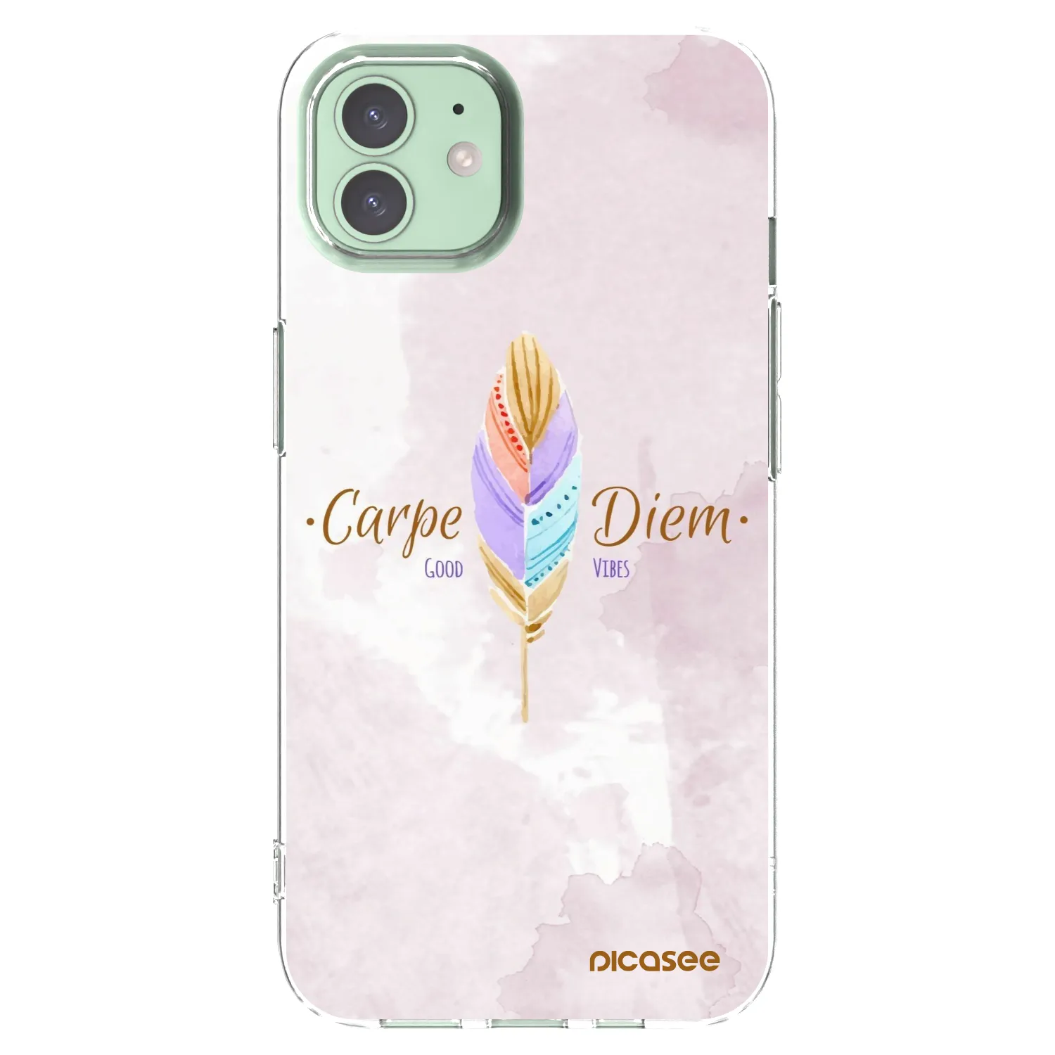 Picasee husă transparentă din silicon pentru Apple iPhone 12 Pro - Carpe Diem
