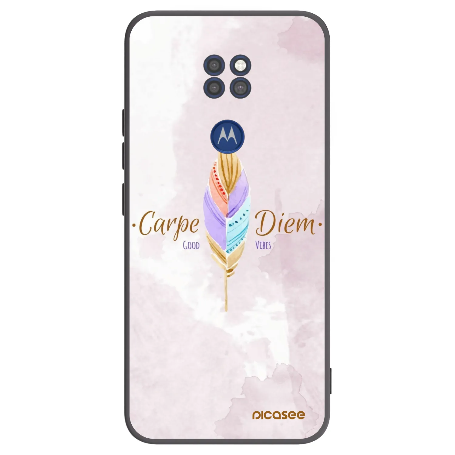 Picasee husă neagră din silicon pentru Motorola Moto G9 Play - Carpe Diem