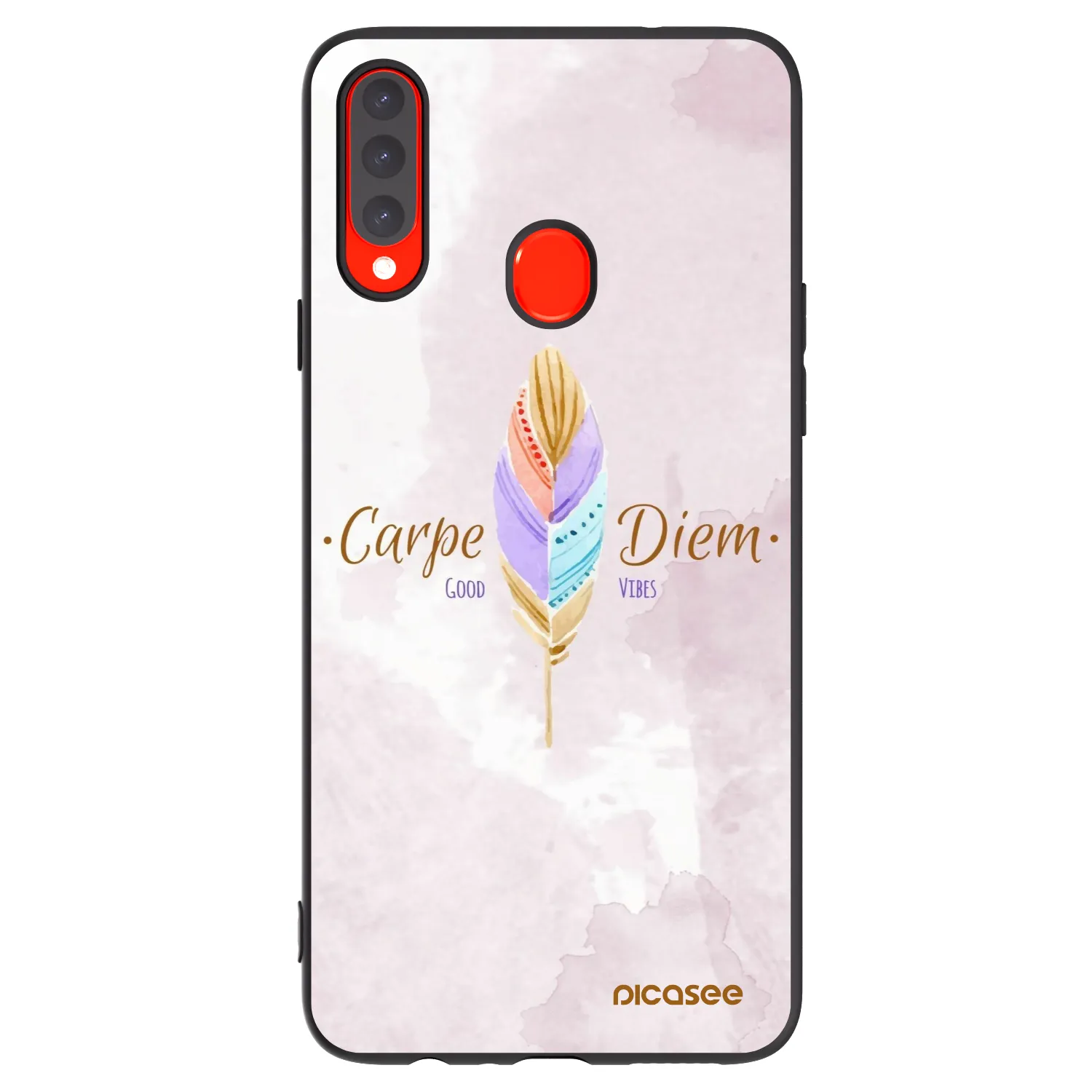 Picasee husă neagră din silicon pentru Samsung Galaxy A20s - Carpe Diem