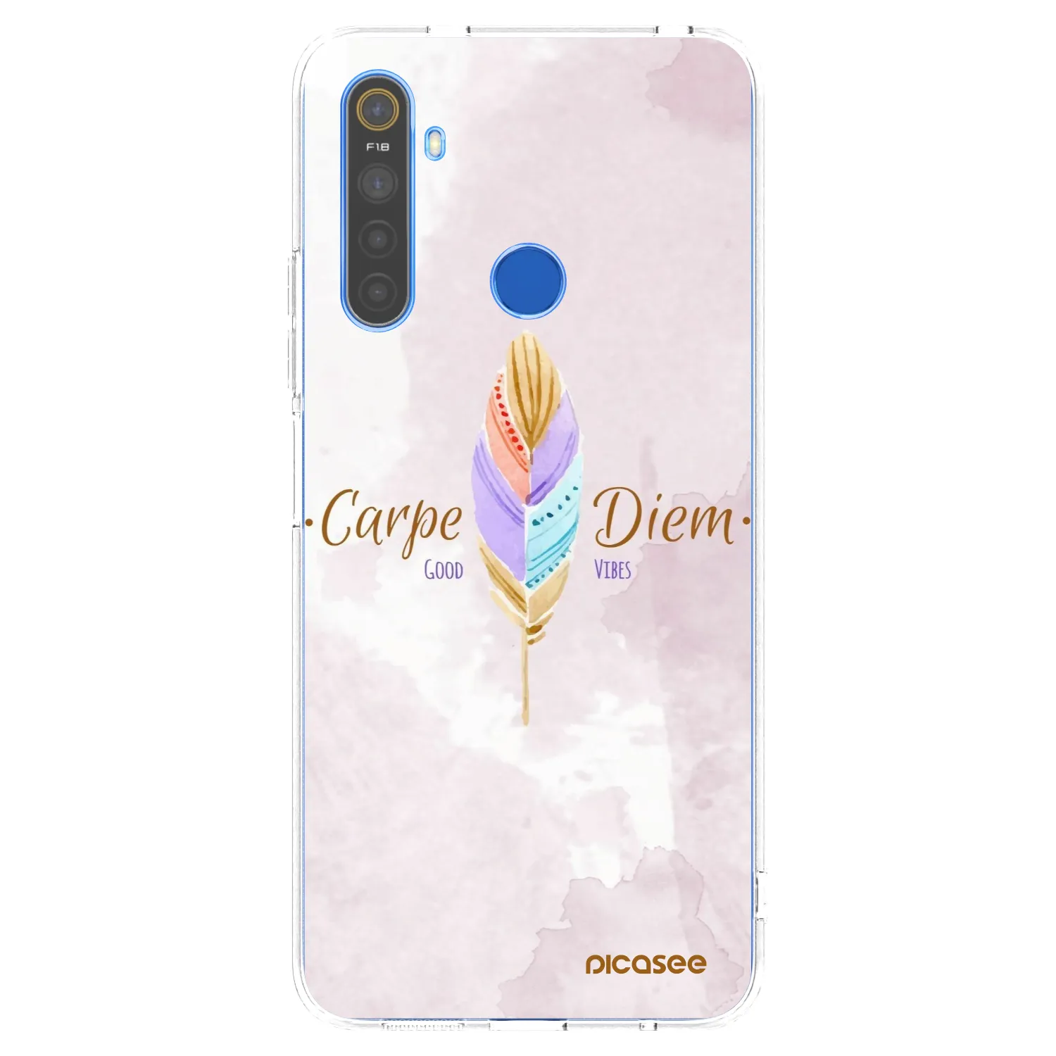 Picasee husă transparentă din silicon pentru Realme 5 - Carpe Diem