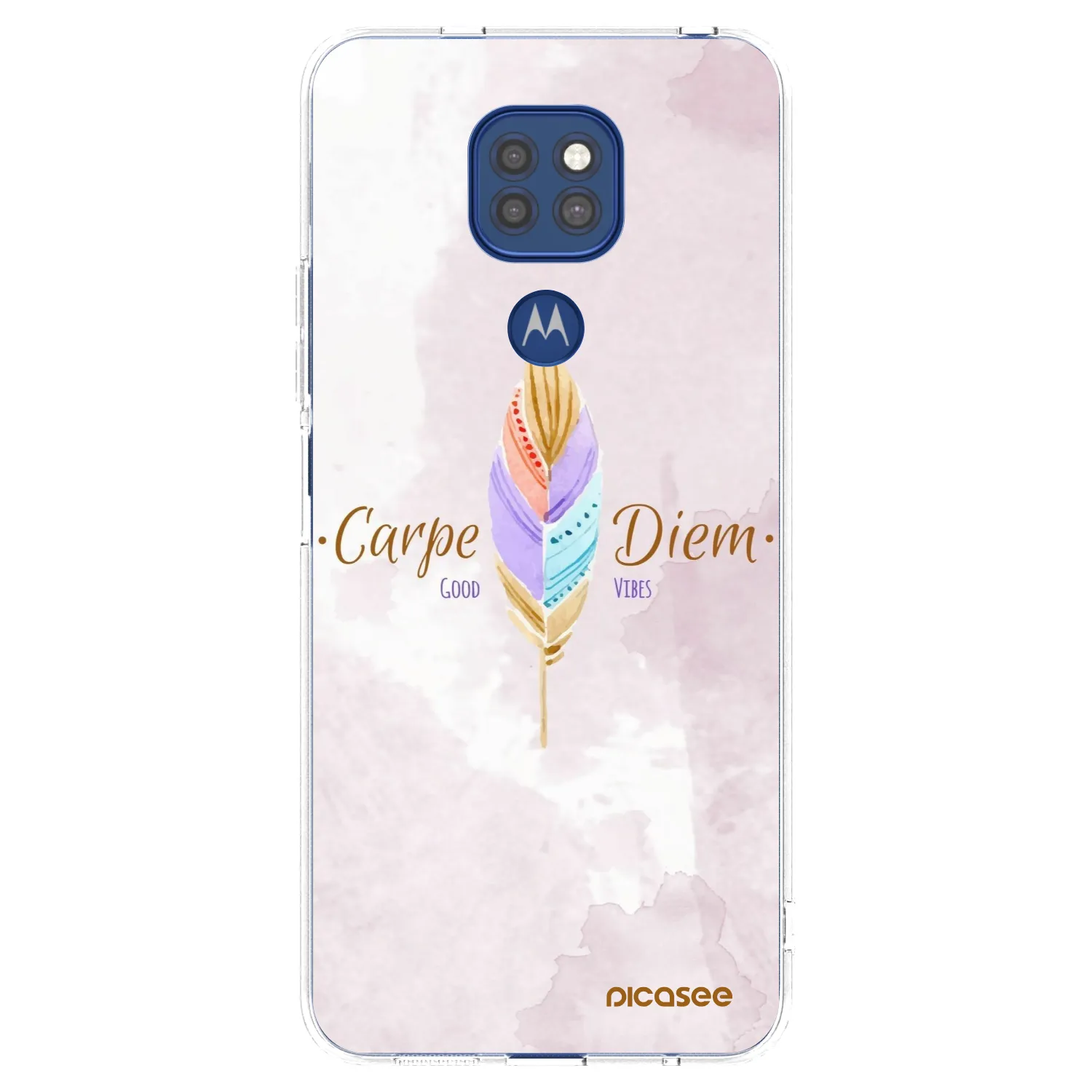 Picasee husă transparentă din silicon pentru Motorola Moto G9 Play - Carpe Diem