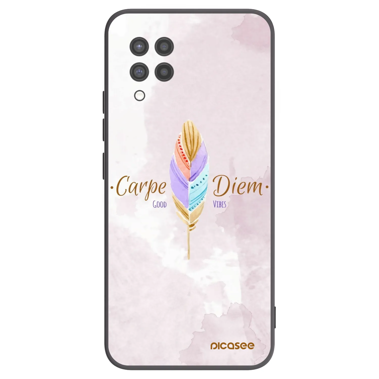 Picasee husă neagră din silicon pentru Samsung Galaxy A42 A426B - Carpe Diem