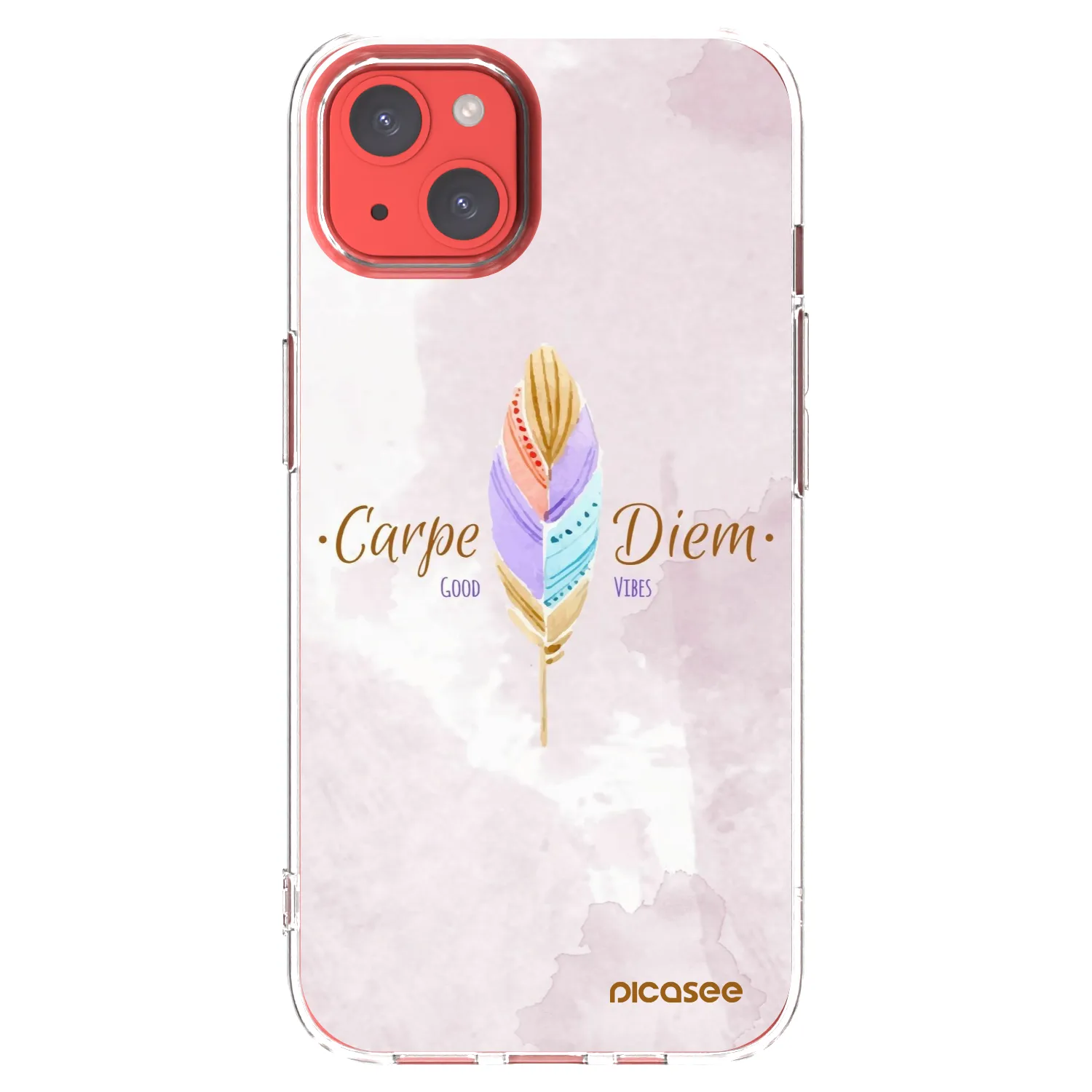 Picasee husă transparentă din silicon pentru Apple iPhone 13 - Carpe Diem