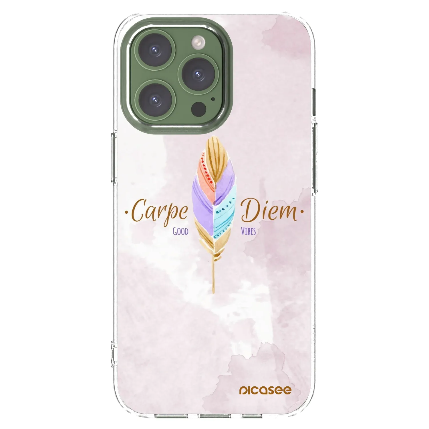 Picasee husă transparentă din silicon pentru Apple iPhone 13 Pro - Carpe Diem