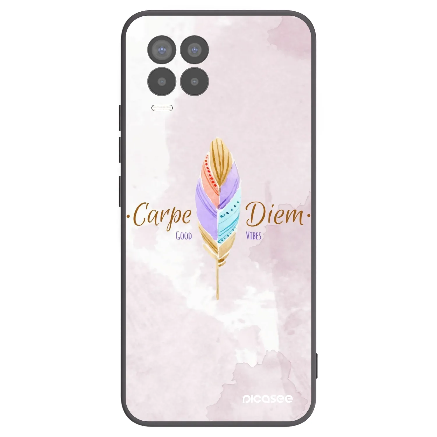 Picasee husă neagră din silicon pentru Realme 8 Pro - Carpe Diem