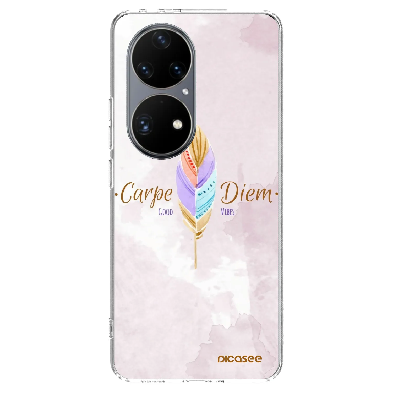 Picasee husă transparentă din silicon pentru Huawei P50 - Carpe Diem