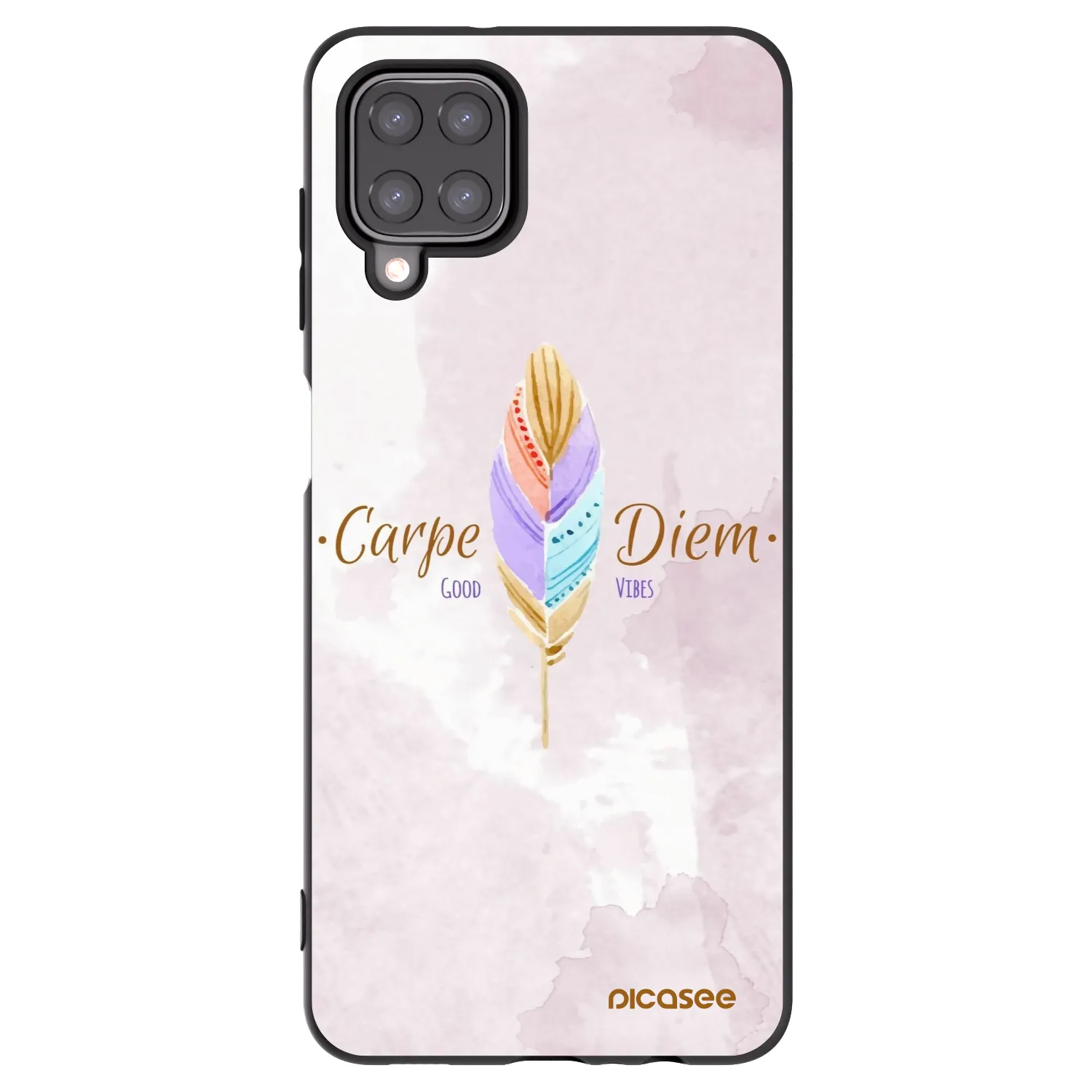 Picasee husă neagră din silicon pentru Samsung Galaxy M12 M127F - Carpe Diem