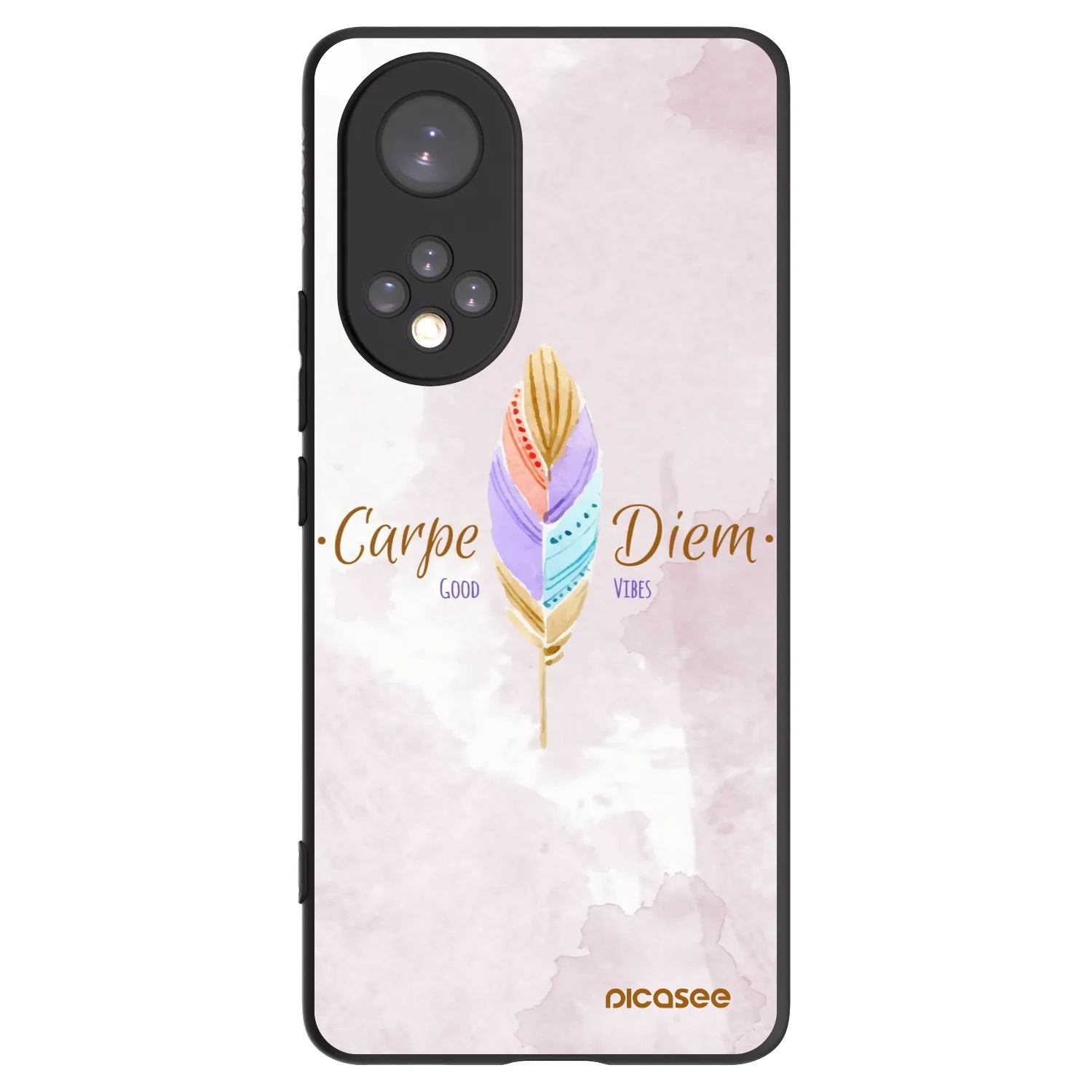 Picasee husă neagră din silicon pentru Huawei Nova 9 - Carpe Diem