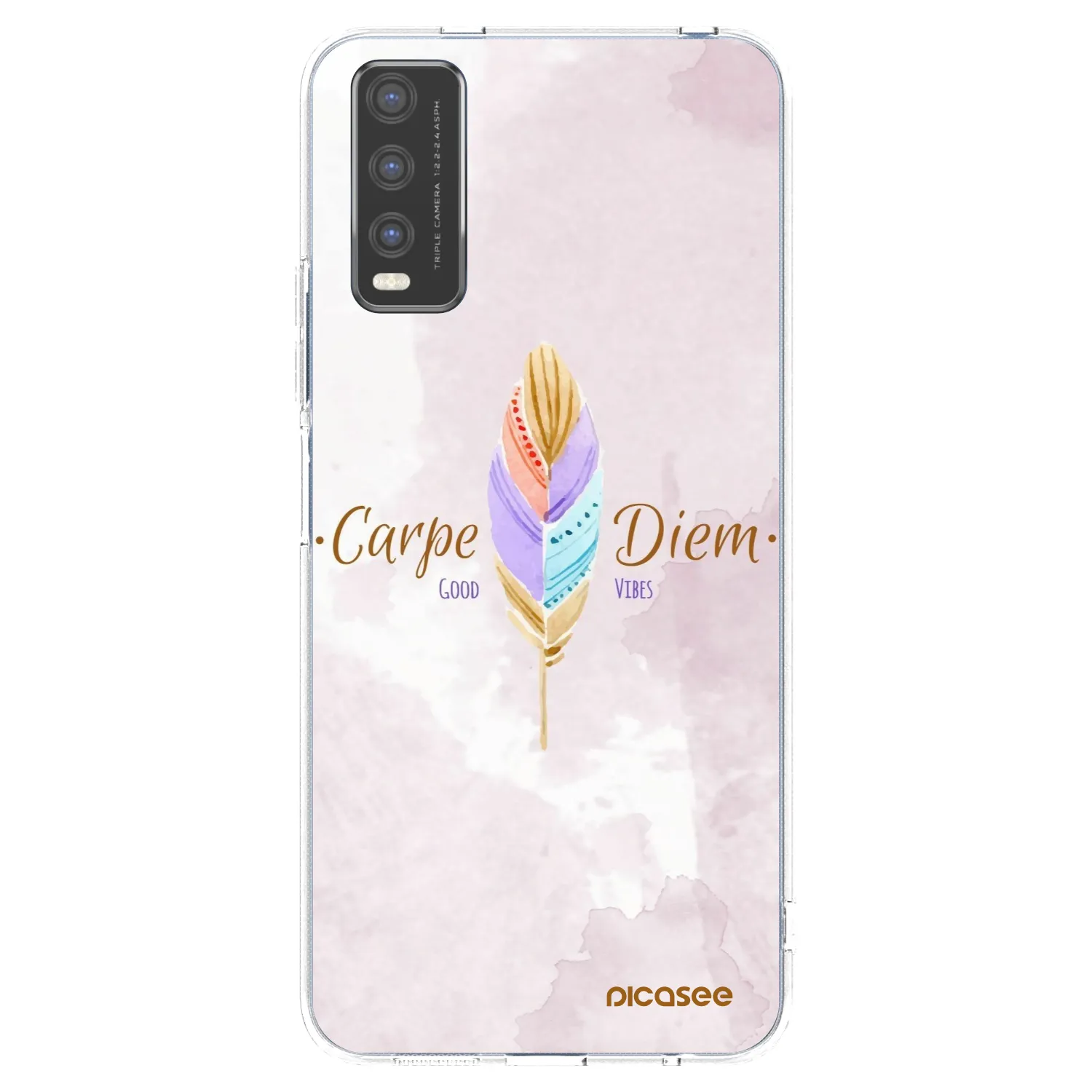 Picasee husă transparentă din silicon pentru Vivo Y20s - Carpe Diem