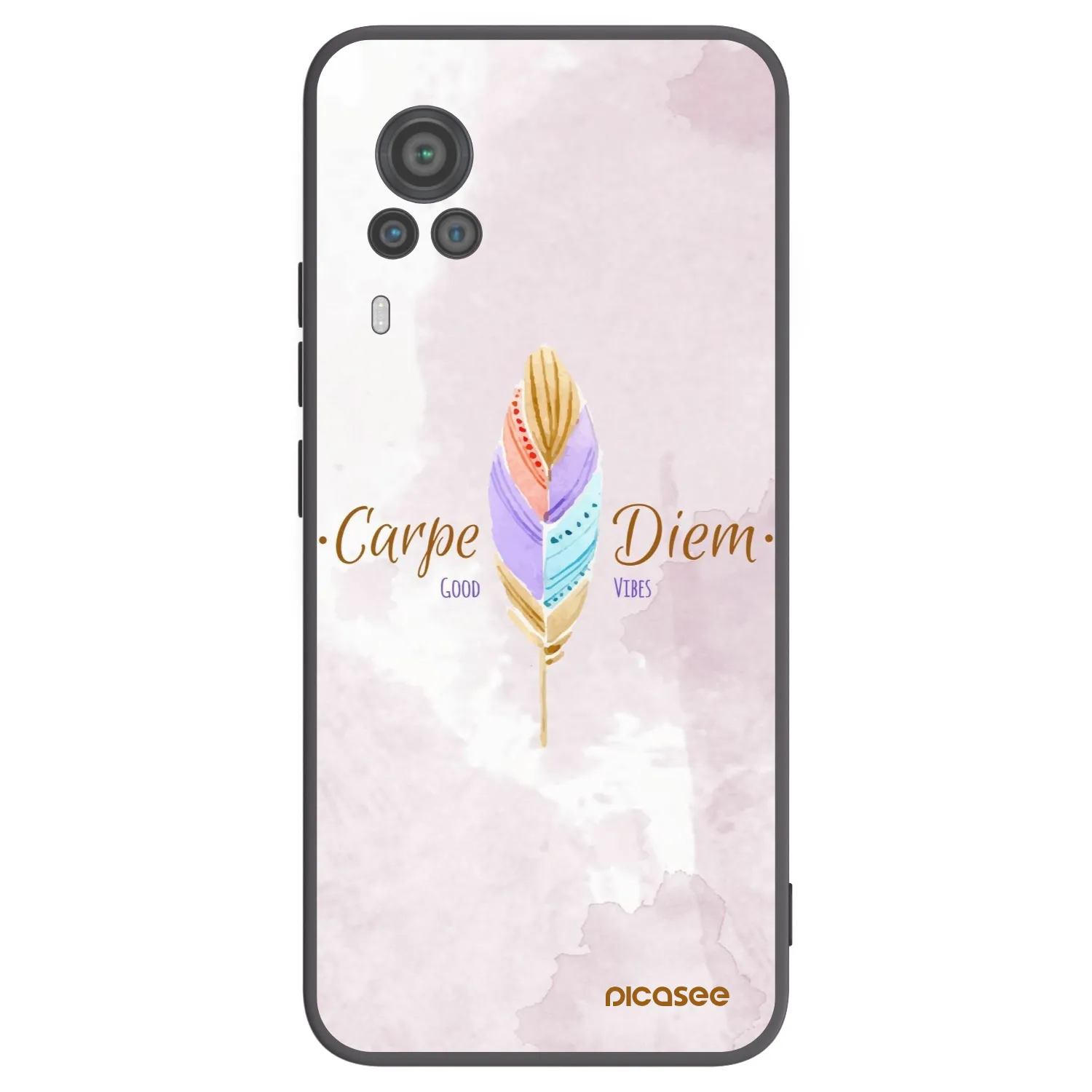 Picasee husă neagră din silicon pentru Vivo X60 Pro 5G - Carpe Diem