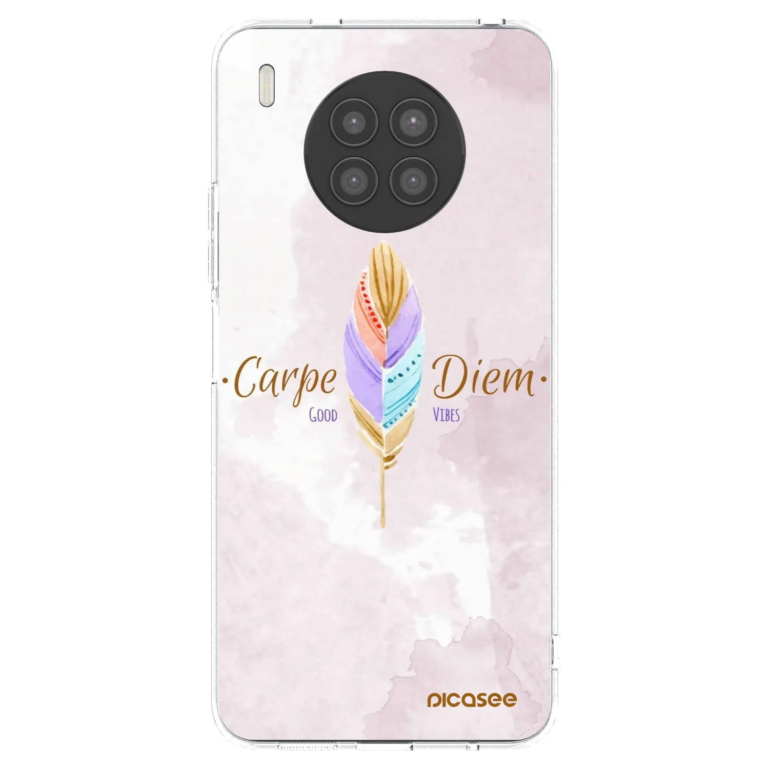 Picasee husă transparentă din silicon pentru Huawei Nova 8i - Carpe Diem