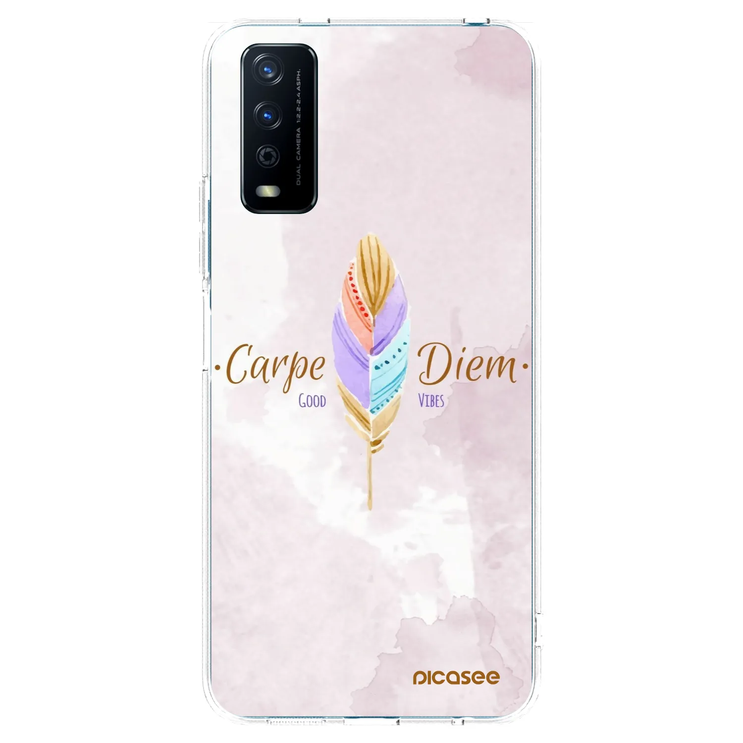 Picasee husă transparentă din silicon pentru Vivo Y11s - Carpe Diem